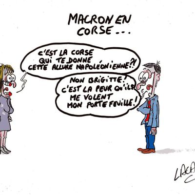 macron visite en corse...