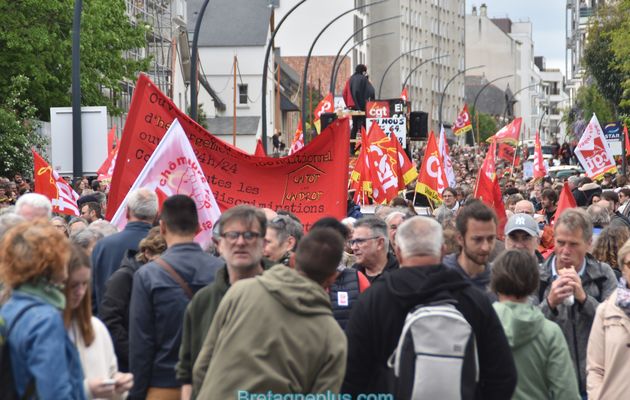 Défilés du 1er mai Rennes 2023 : 20 000 personnes présentes