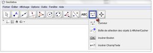 GeoGebra: Barre d'outils passée à la loupe