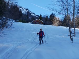 Randonnée raquette en partant du Carnabé à Thénésol le 14 février 2019