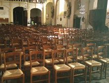21 novembre : Le "Ballet" des chaises de l'église st Martin st Roch