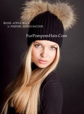 Buy Russian kylie jenner hat & Fur beanie Accessories for summer - Fur Pompom Hats