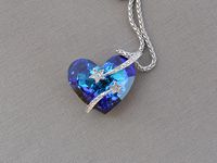 Collier cœur bleu, Susan Y