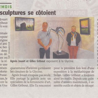 ARTICLE de PRESSE pour l'expo à la GLYCINE - septembre 2017