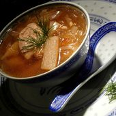 Soupe de Poulet Asiatique - L'Eau à la Bouche