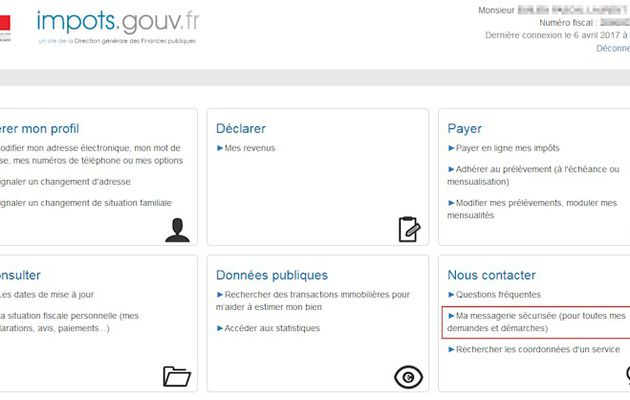 Comment declarer impot en ligne