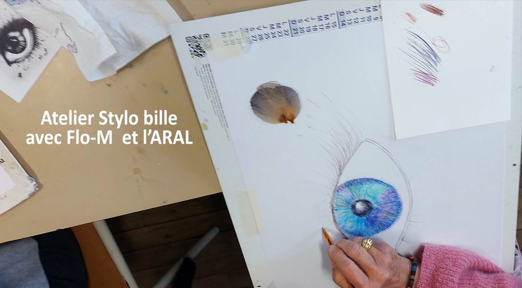 Regards au stylo bille avec l'association ARAL de Romagnat