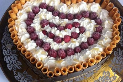 la tarte aux framboises