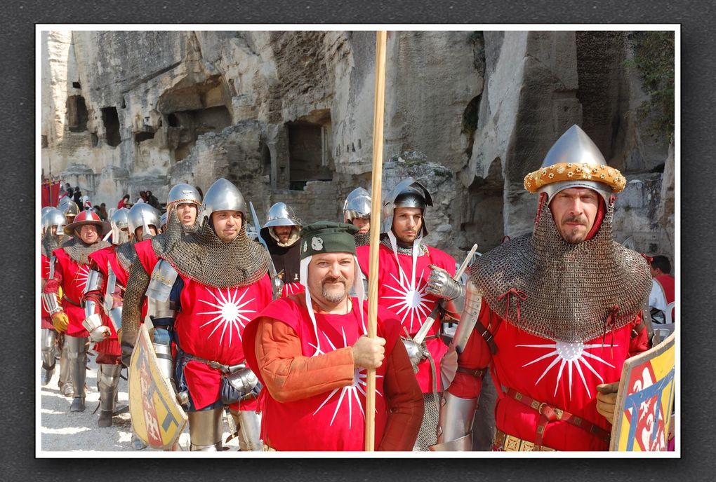 Fête médiévale des Baux de Provence 2009, participation de la Guerre des Couronnes à l'assaut du château des Baux