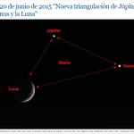 Excepcional... Hoy... nueva triangulación de Júpiter, Venus y la Luna... 