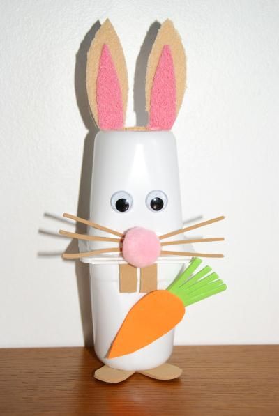 Activités artistiques : fabriquer un lapin avec des objets de récupération ...