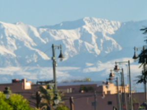 La neige sur l'atlas marocain
