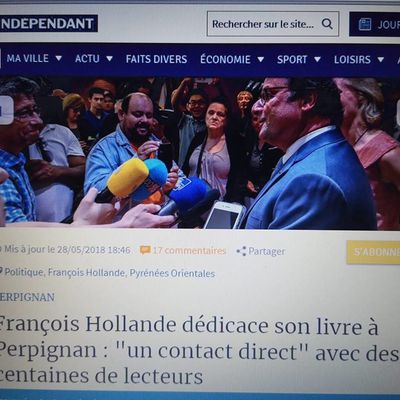  Retour presse des réponses de François Hollande sur la Catalogne: pour France-bleu Roussillon, les questions sont d'un '' lecteur'' , pour El Nacional cat, l'interrogeant est une femme! par Nicolas Caudeville