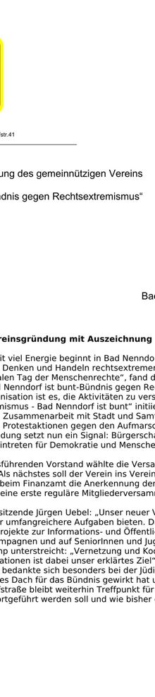 Bad Nenndorf ist bunt gründet e.V.