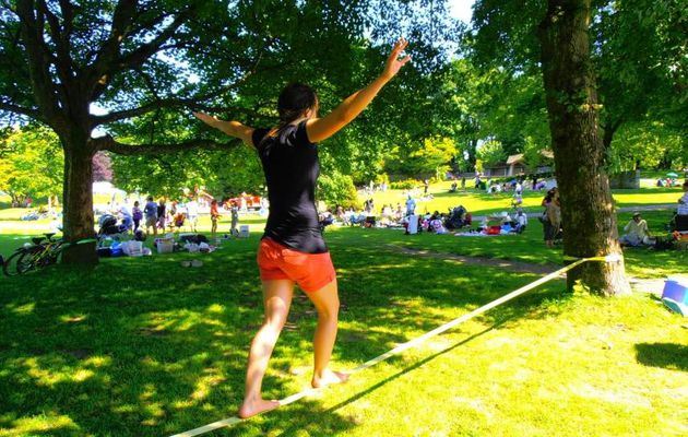 faire de la slackline