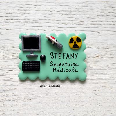 Badge pour Stefany, secrétaire médicale