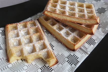 Gaufres à la Vanille et à la Crème Fraiche