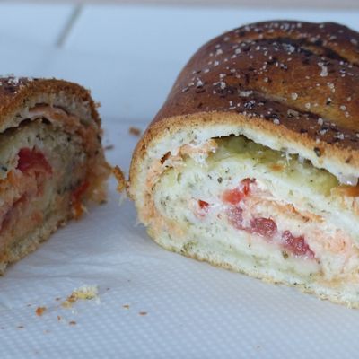 Stromboli au saumon