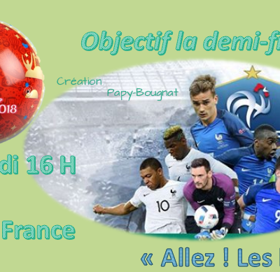 FIFA World cup: russia 2018..Au jour le jour............