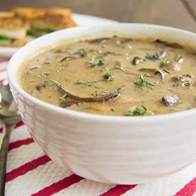 Bisque aux champignons crémeux weight watchers cookeo