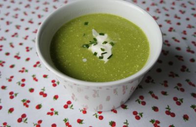 Velouté de courgette et crème