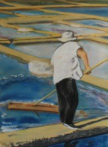 Mesquer / Quimiac - Exposition Marie-Christine Evin "Hommage aux gens du sel" jusqu’au 26 juillet 2012