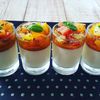 Panna cotta à la mozarelle et tomates