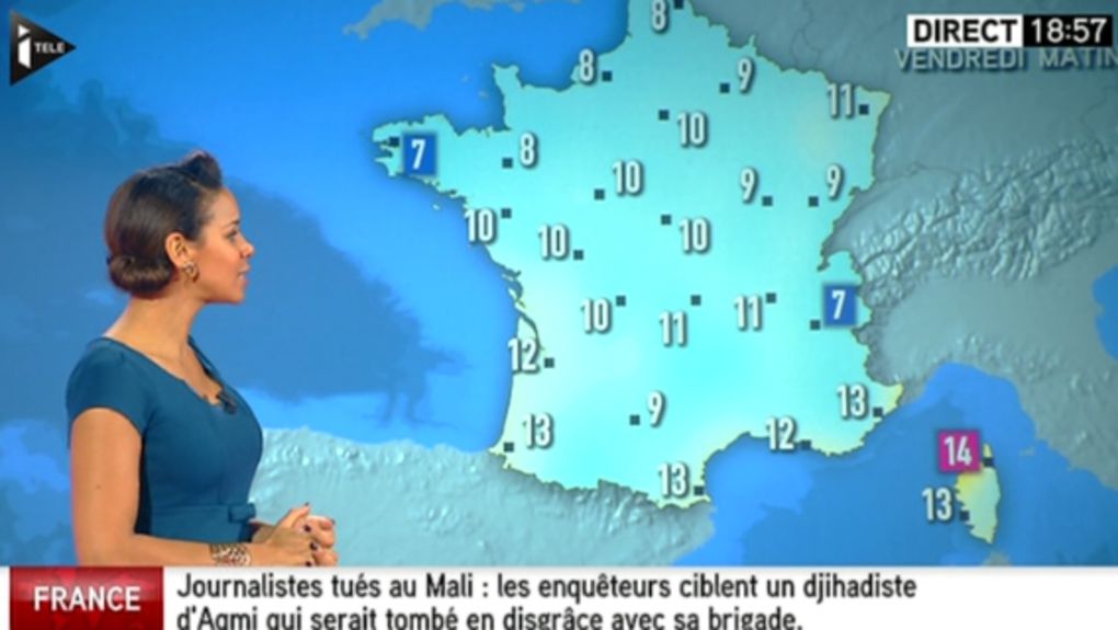 2013 11 07 - 18H57 - ALICIA FALL - ITELE - LA METEO