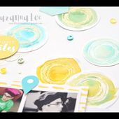 Process #16 - Stamping & Watercolor with April 2017 Cocoa Daisy
