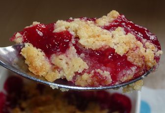 CRUMBLE AUX FRAMBOISES