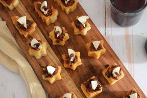 Feuilletés de Noël aux champignons et chorizo