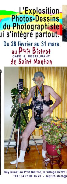 Ardèche (occitanie) Guy RIMET s'expose...à Saint Montan