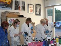 Atelier fluid'art - Acrylic pouring - avec Sabrina - Les artistes de l'Atelier de Flo