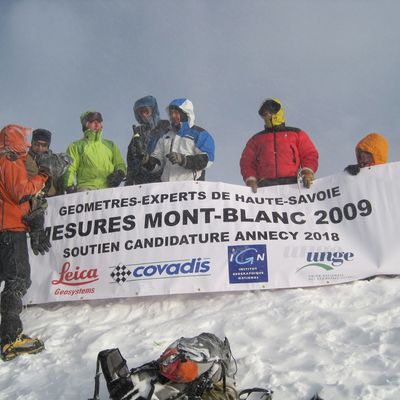 Mont-Blanc: Conférence de presse des géomètres-experts nouvelle altitude du Mont-Blanc