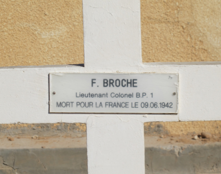 Le cimetière militaire français de Tobrouk, en Libye.