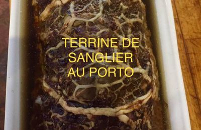 TERRINE DE SANGLIER AU PORTO