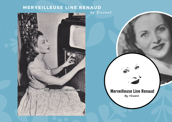 CARTE POSTALE: Line Renaud - Radio Luxembourg