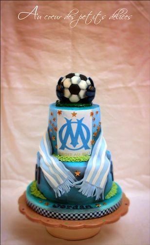 Gateau Football Om Au Coeur Des Petits Delices