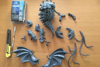 New Tyranid project : hive queen, or when a Haruspex meets a Toxicrene !