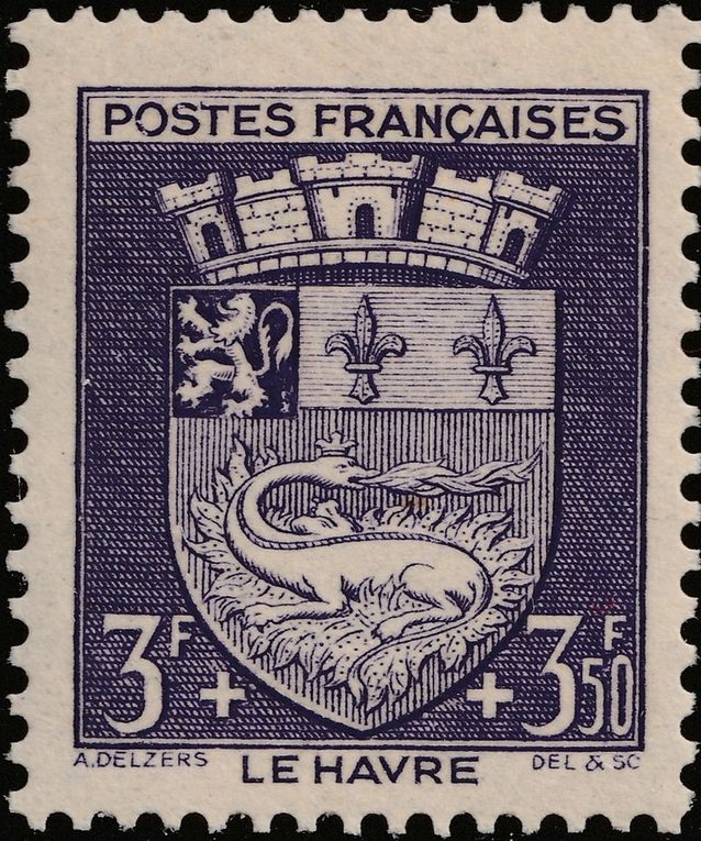 La Haute-Normandie dans la philatélie française (2/). La Seine-Maritime