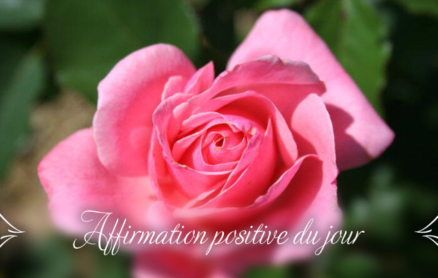 Affirmation positive du jour