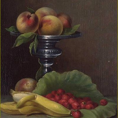 Fruits d'été par les peintres - Arnoud Wydeveld (1823-1888) nature morte aux fruits