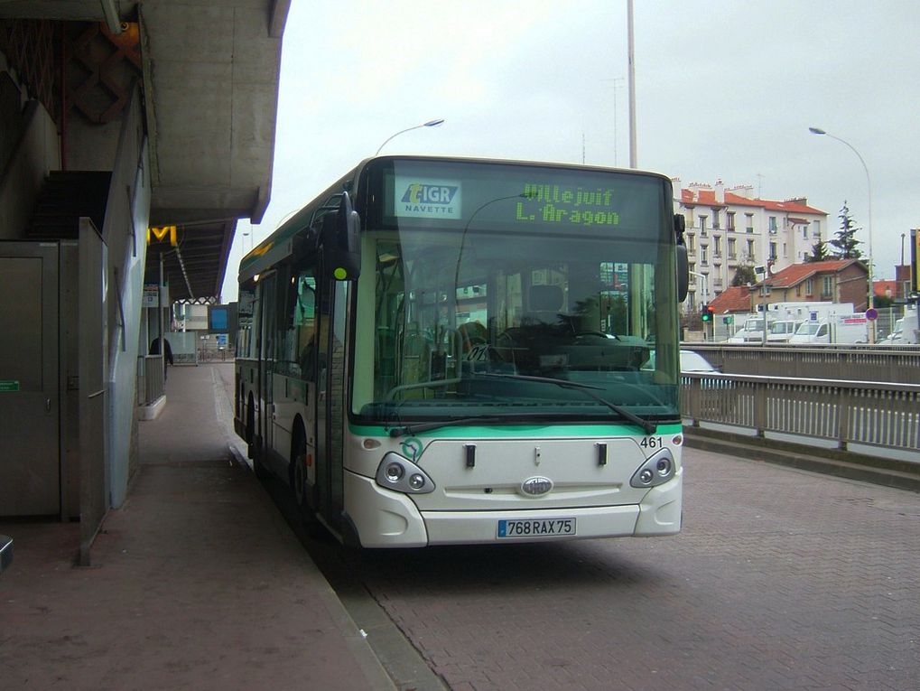 La ligne 580 en 4 images et la ligne de bus RATP 380 (photos non-faites par ma personne)