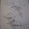 Premiers croquis pour Yoda