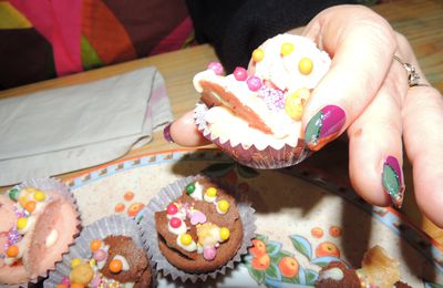 ongles cup cake!!