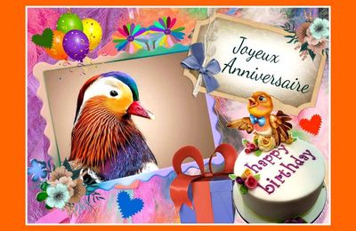 Cartes Anniversaires Oiseaux A Imprimer Balades Comtoises