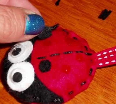 Tuto coccinelle feutrine