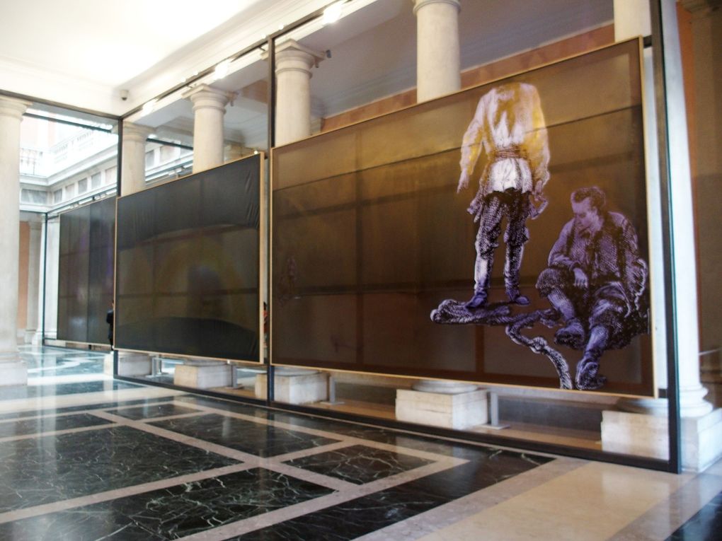 Ensemble Axial Age, vues de l'exposition Sigmar Polke., palazzo Grassi, Venise © photographies Le Curieux des arts Gilles Kraemer, juin 2016. Exposition Sigmar Polke, palazzo Grassi, Venezia
