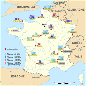 Liste des réacteurs nucléaires en France