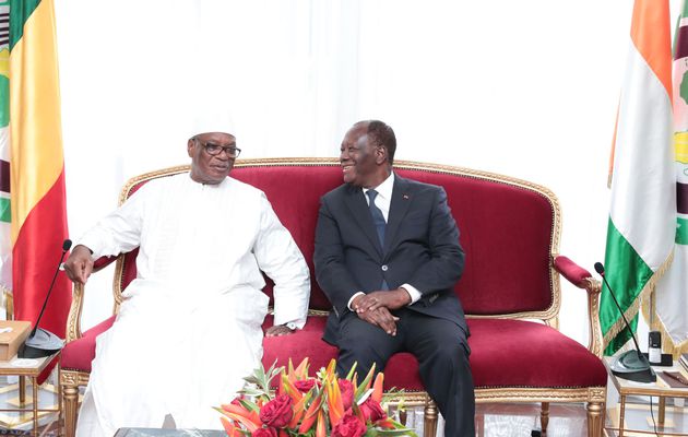 Le Chef de l'Etat  Alassane Ouattara a eu un entretien avec son frère malien Ibrahim Boubacar Keita